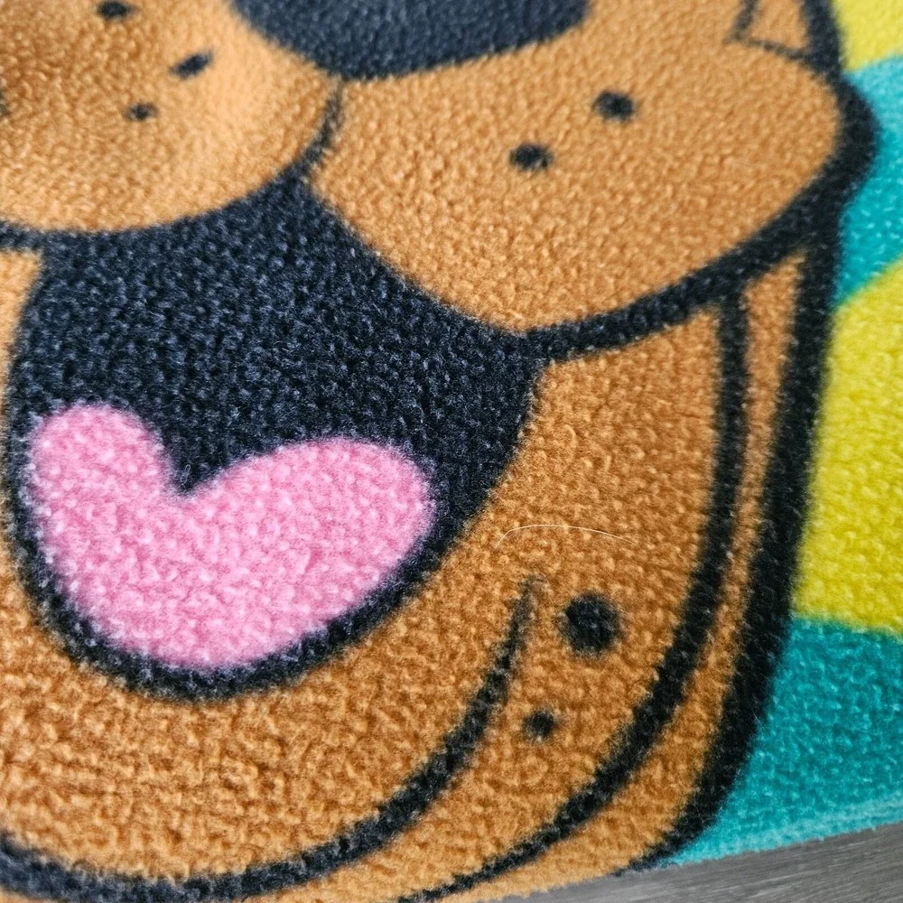 Vintage Y2K Scooby-Doo Fleece Throw Blanket Cartoon Network 45 x 61
